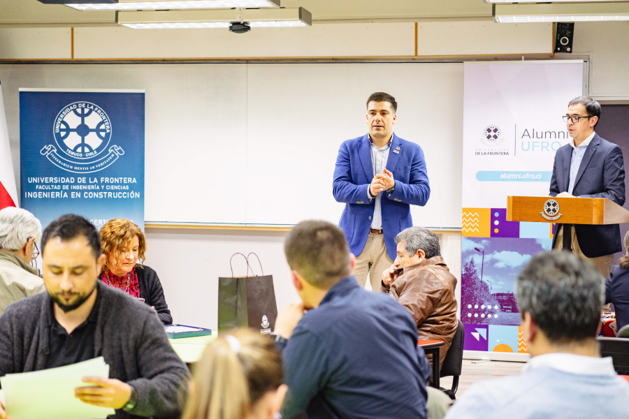 Ingeniería en Construcción UFRO realiza su VI Encuentro de Alumni y Empleadores con exitosa convocatoria